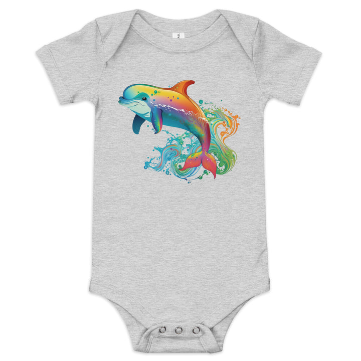 Baby short sleeve one piece dolphin 2