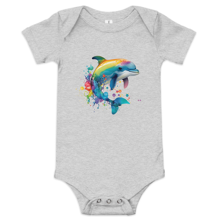 Baby short sleeve one piece dolphin 1