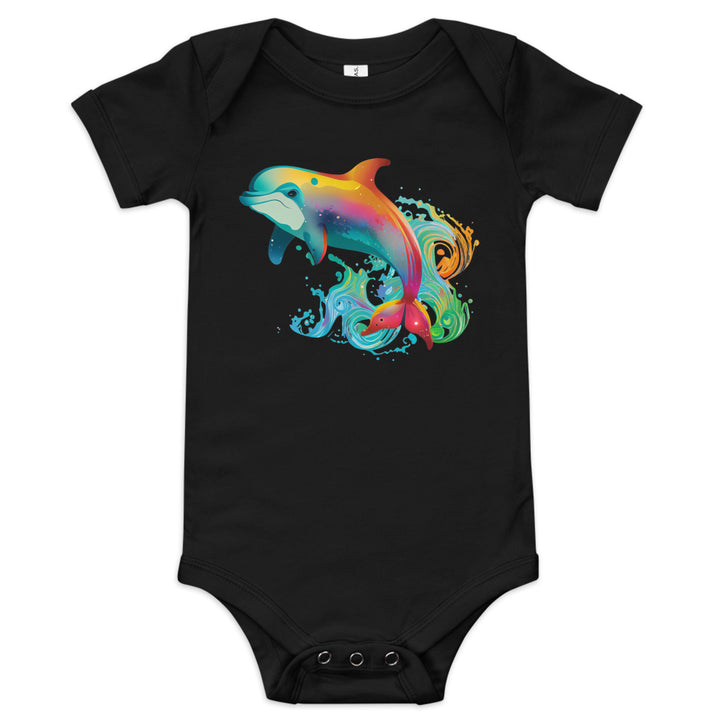 Baby short sleeve one piece dolphin 7