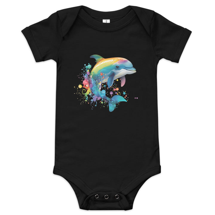 Baby short sleeve one piece dolphin 1