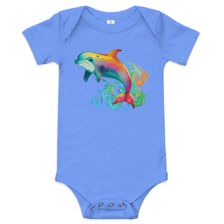 Baby short sleeve one piece dolphin 7