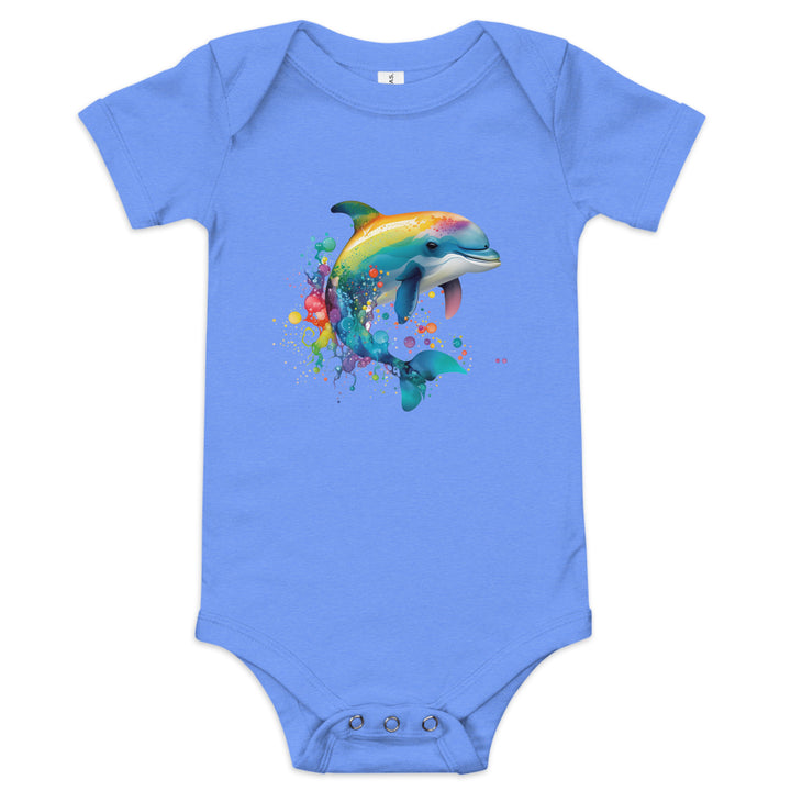 Baby short sleeve one piece dolphin 1