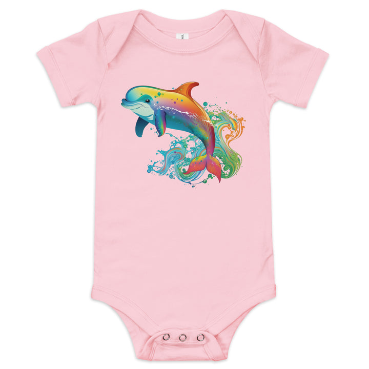 Baby short sleeve one piece dolphin 2