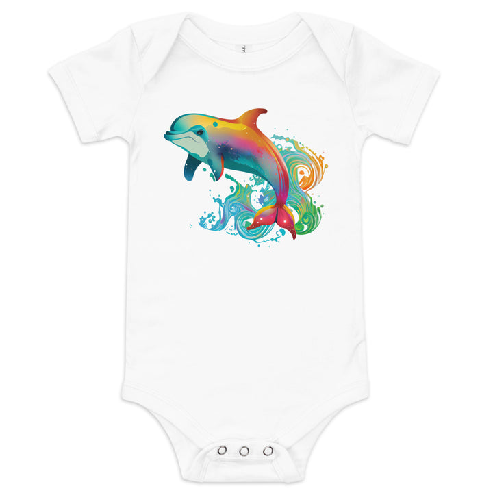 Baby short sleeve one piece dolphin 7