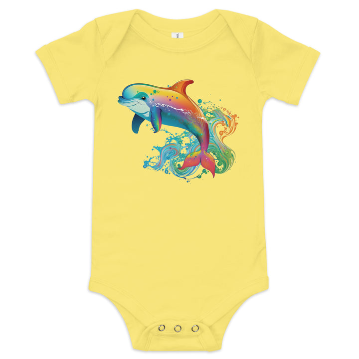 Baby short sleeve one piece dolphin 2