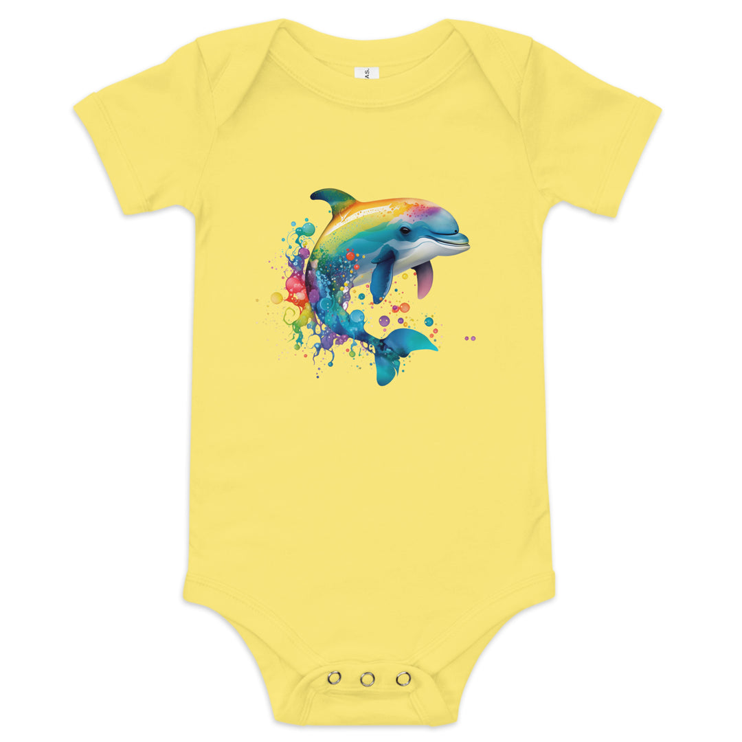 Baby short sleeve one piece dolphin 1