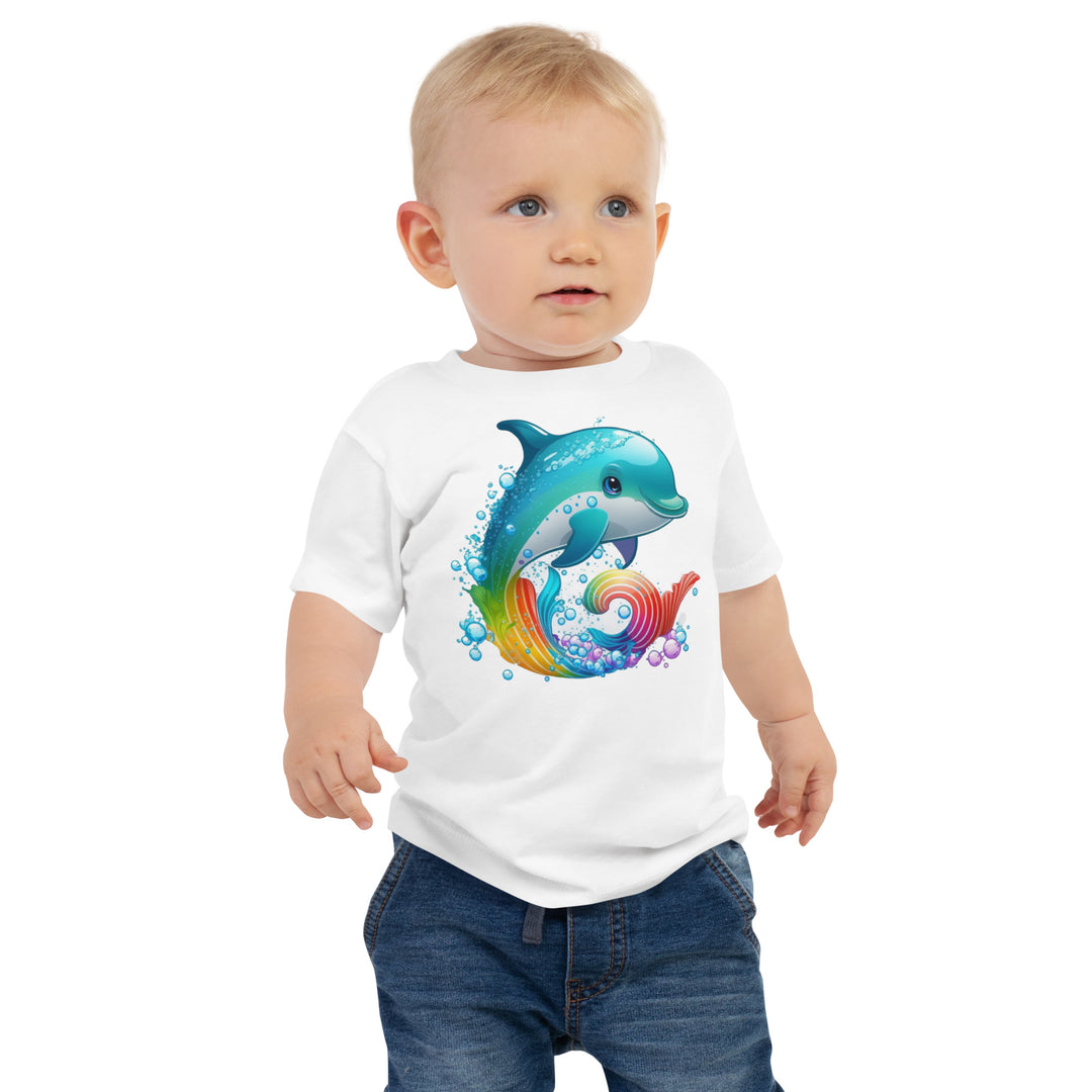 DOLPHIN-4 Baby Jersey Short Sleeve Tee