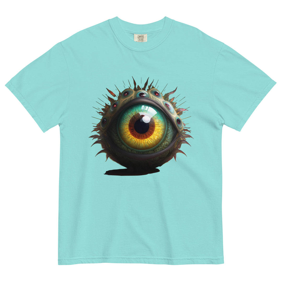 Unisex garment-dyed heavyweight Eye f-22 t-shirt